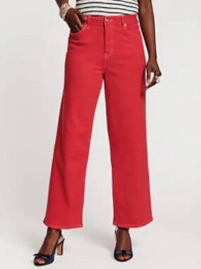 Universal Thread Red Wide-Leg High-Rise Jeans